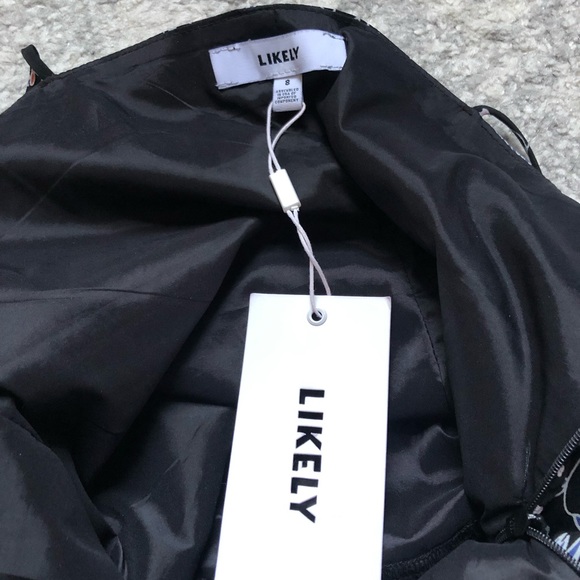 ✨NWT Black Floral Likely Dress✨ - Picture 5 of 8